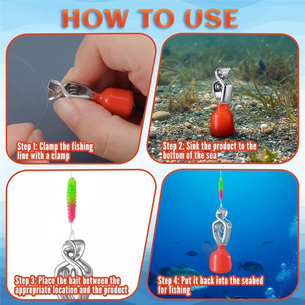 Fishing Depth Finder - 618 Mega Wyprzedaż 4-pakowy Miernik Głębokości