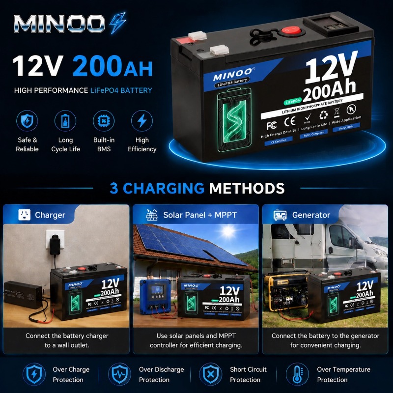 Akumulator LiFePO4 12V 200Ah,  – Fish Finder Charger recenzja i cena