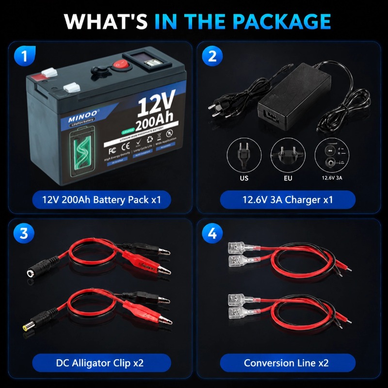 Akumulator LiFePO4 12V 200Ah,  – Fish Finder Charger recenzja i cena